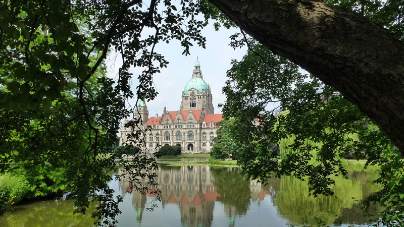 Blick auf das Rathaus